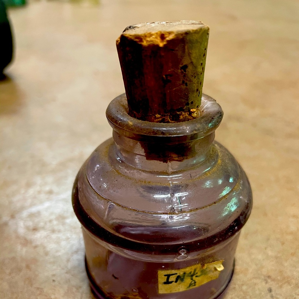 Antique ink bottle
